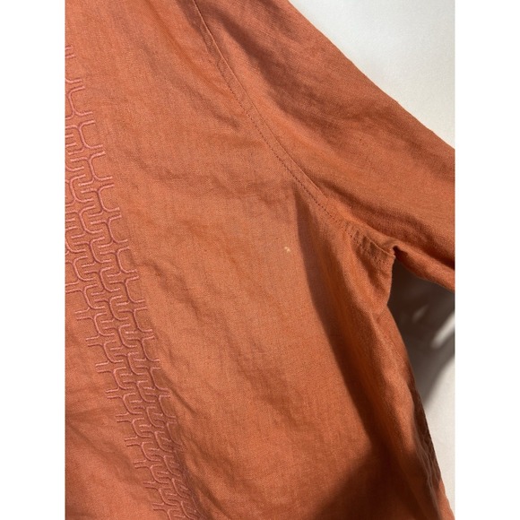 Breakwater Men's 100% Linen Button Down Shirt Size XL Beach Coastal Resort Boat - Picture 9 of 10